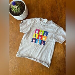 Kids Graphic Pop-Art Ice Cream Cone Tee - Light Gray